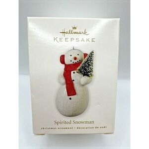 Hallmark Keepsake Ornament Spirited‎ Snowman NIB-2010